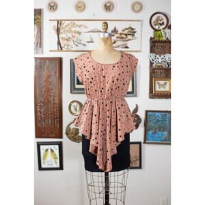 Moon And Stars Mini Dress, Zen Spell Boutique, Peplum Skirt, Witchy Astrology, S